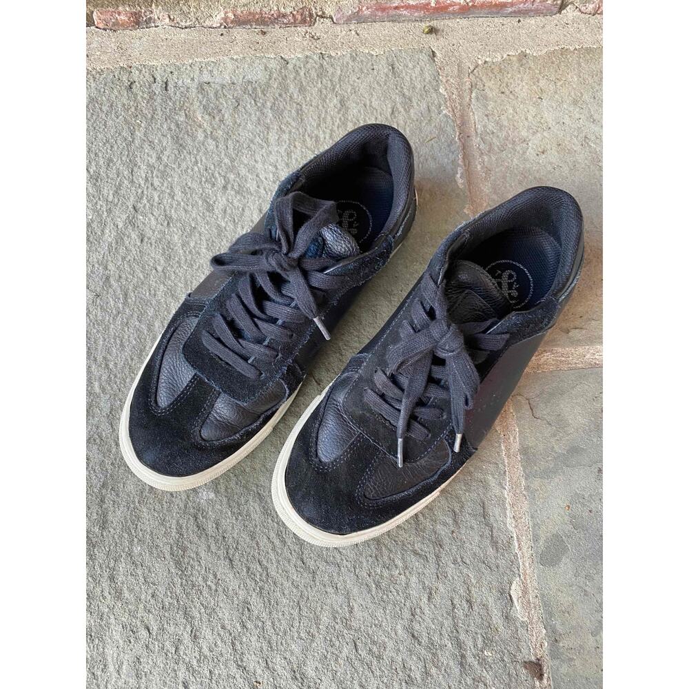 Thomas & Vine Men's Black Leather Sneaker - 9